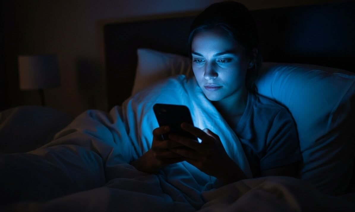 How Blue Light Disrupts Sleep:what to do to sleep better naturally.