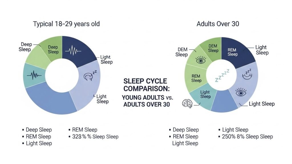 Changes in Sleep Architecture After 30