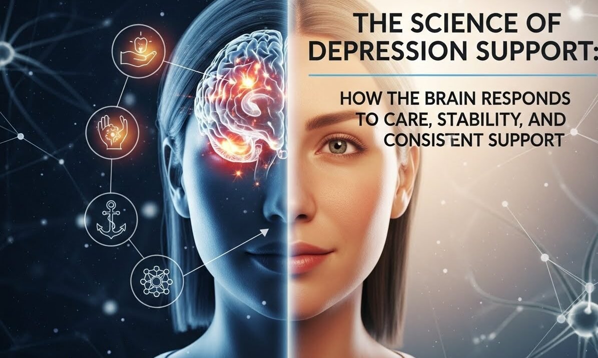 The Science of Depression Support: How the Brain Responds to Care, Stability, and Consistent Support