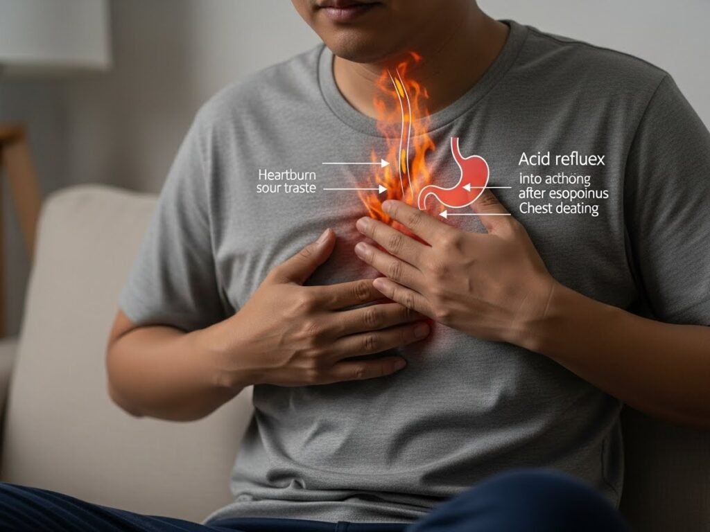 Symptoms of Acid Reflux and Heartburn