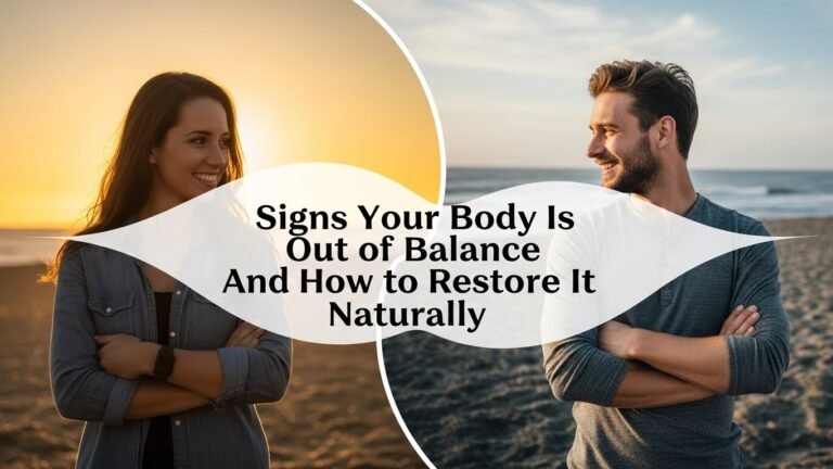 Signs Your Body Is Out of Balance And How to Restore It Naturally