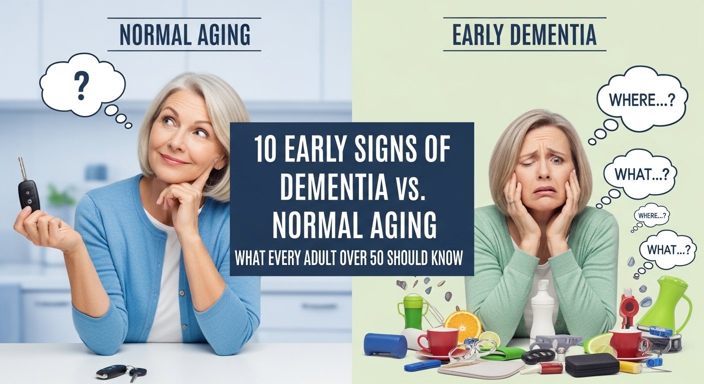 10 Early Signs of Dementia vs Normal Aging: What Every Adult Over 50 Should Know