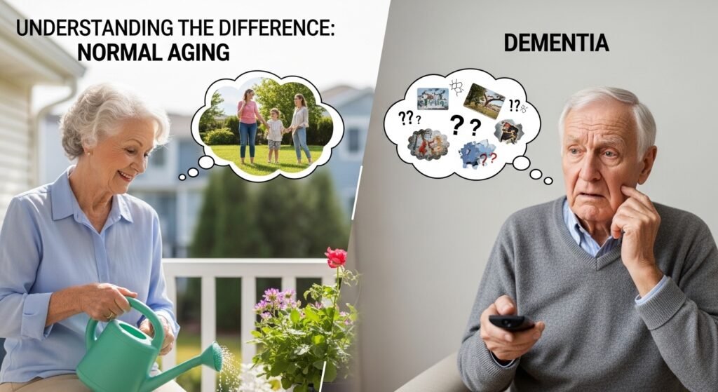 Understanding the Difference: Dementia vs Normal Aging
