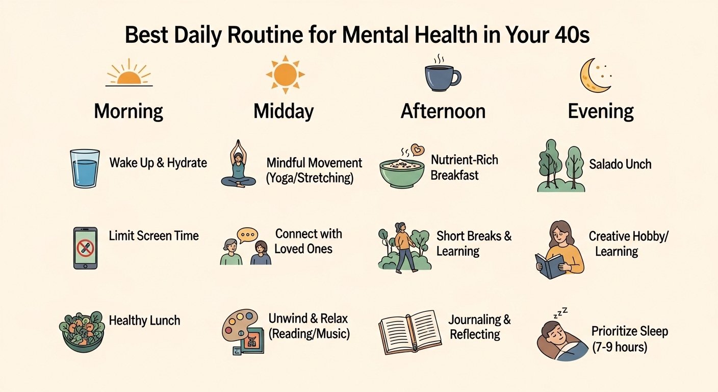 Best Daily Routine for Mental Health in Your 40s