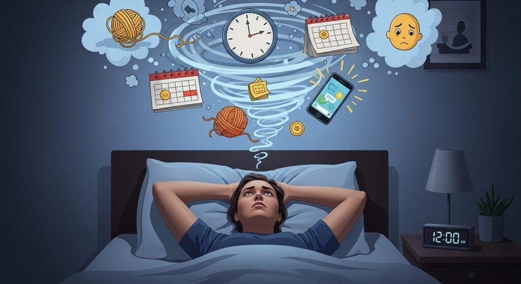 stop overthinking before bed and sleep faster