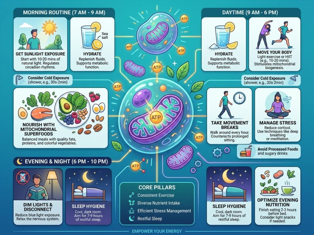Daily Routine to Improve Mitochondrial Health and Energy