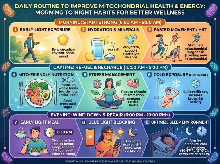 Daily Routine to Improve Mitochondrial Health and Energy