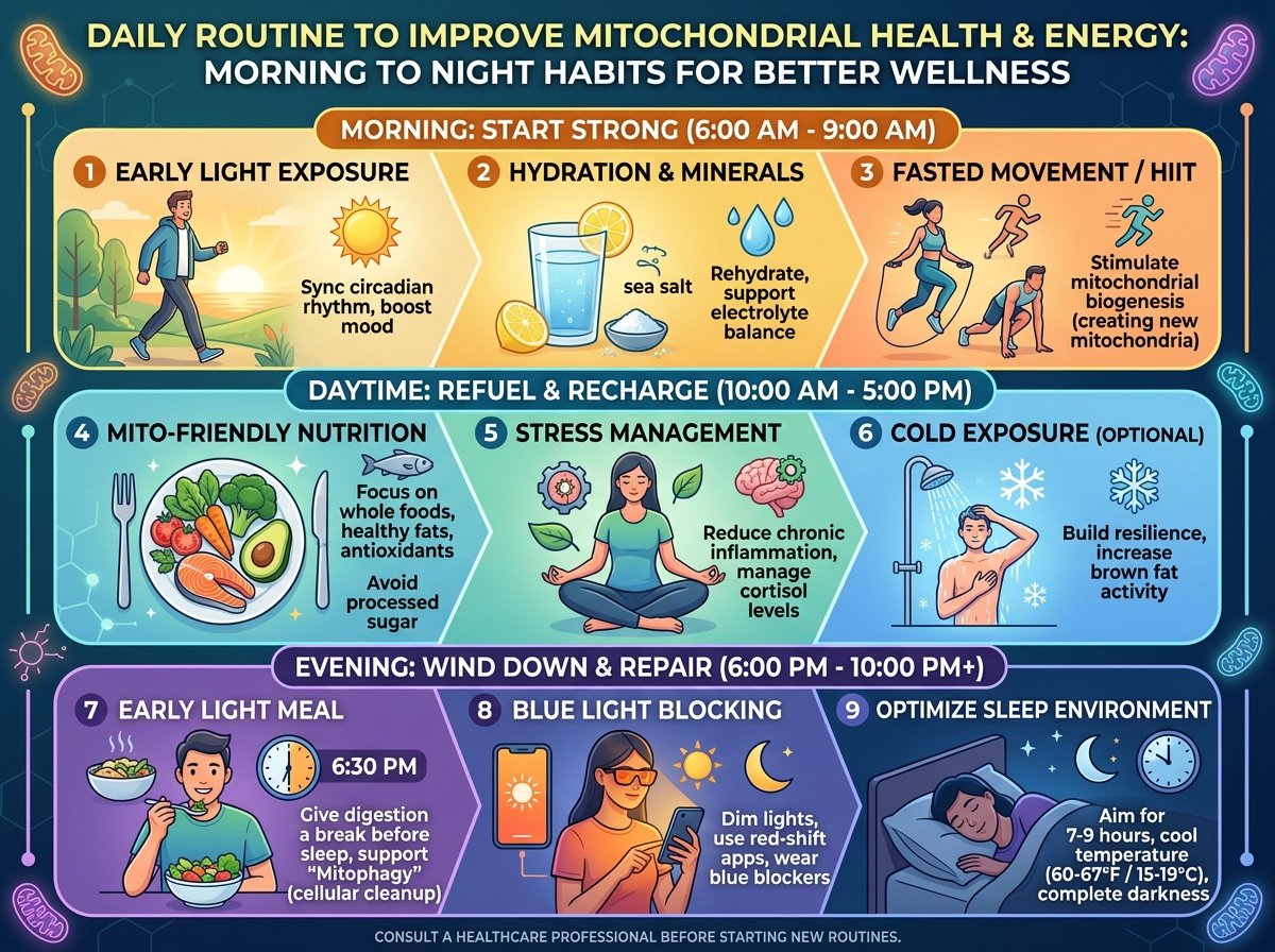 Daily Routine to Improve Mitochondrial Health and Energy