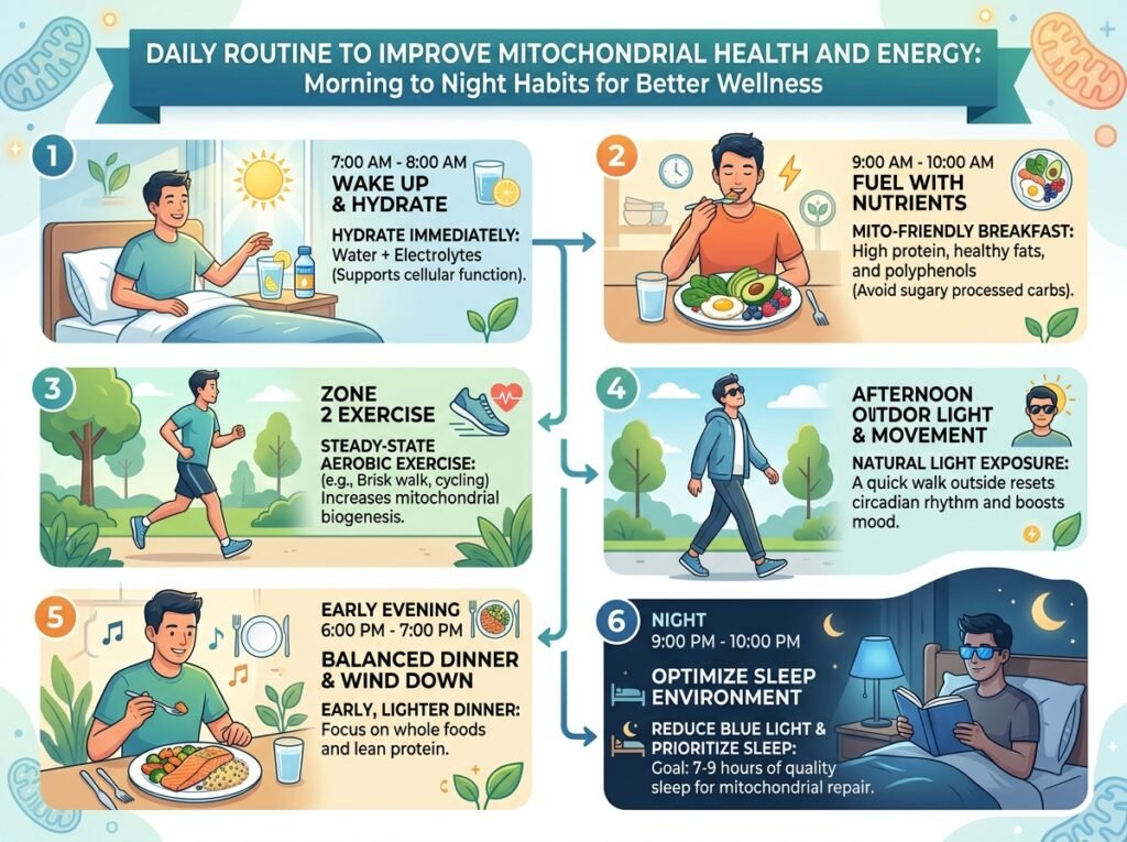Daily Routine to Improve Mitochondrial Health and Energy