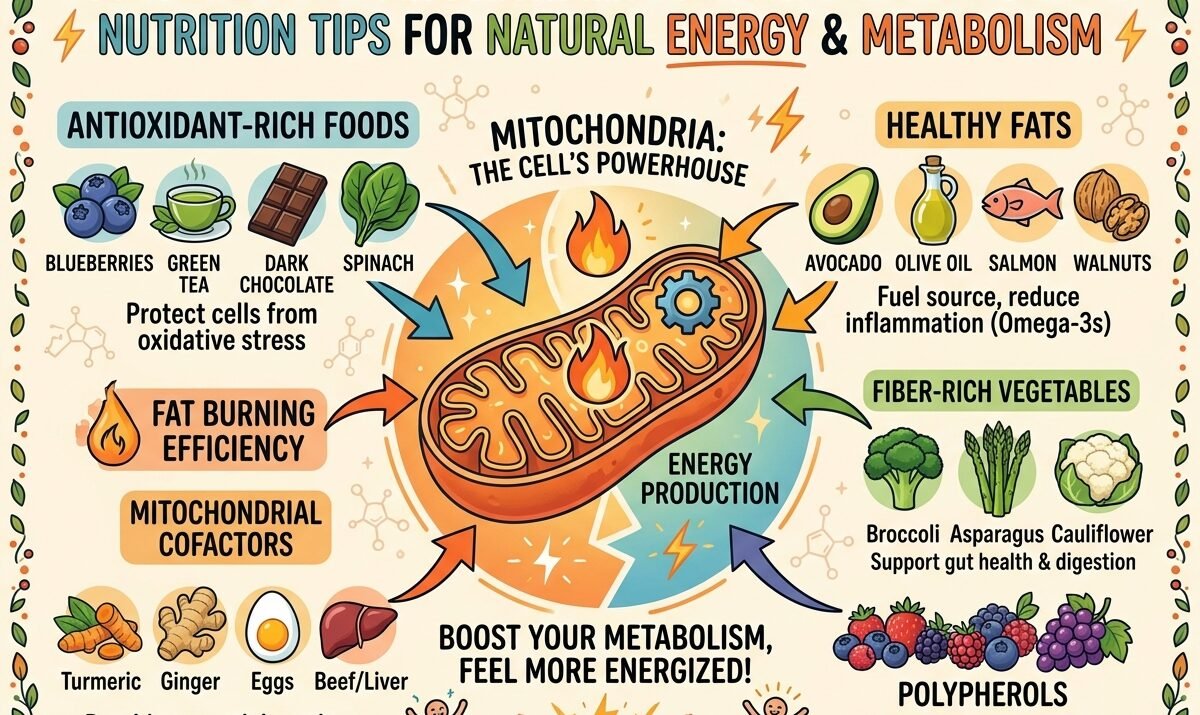 Foods That Help Mitochondria Burn Fat More Efficiently: Nutrition Tips for Natural Energy and Metabolism