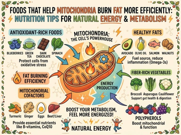 Foods That Help Mitochondria Burn Fat More Efficiently