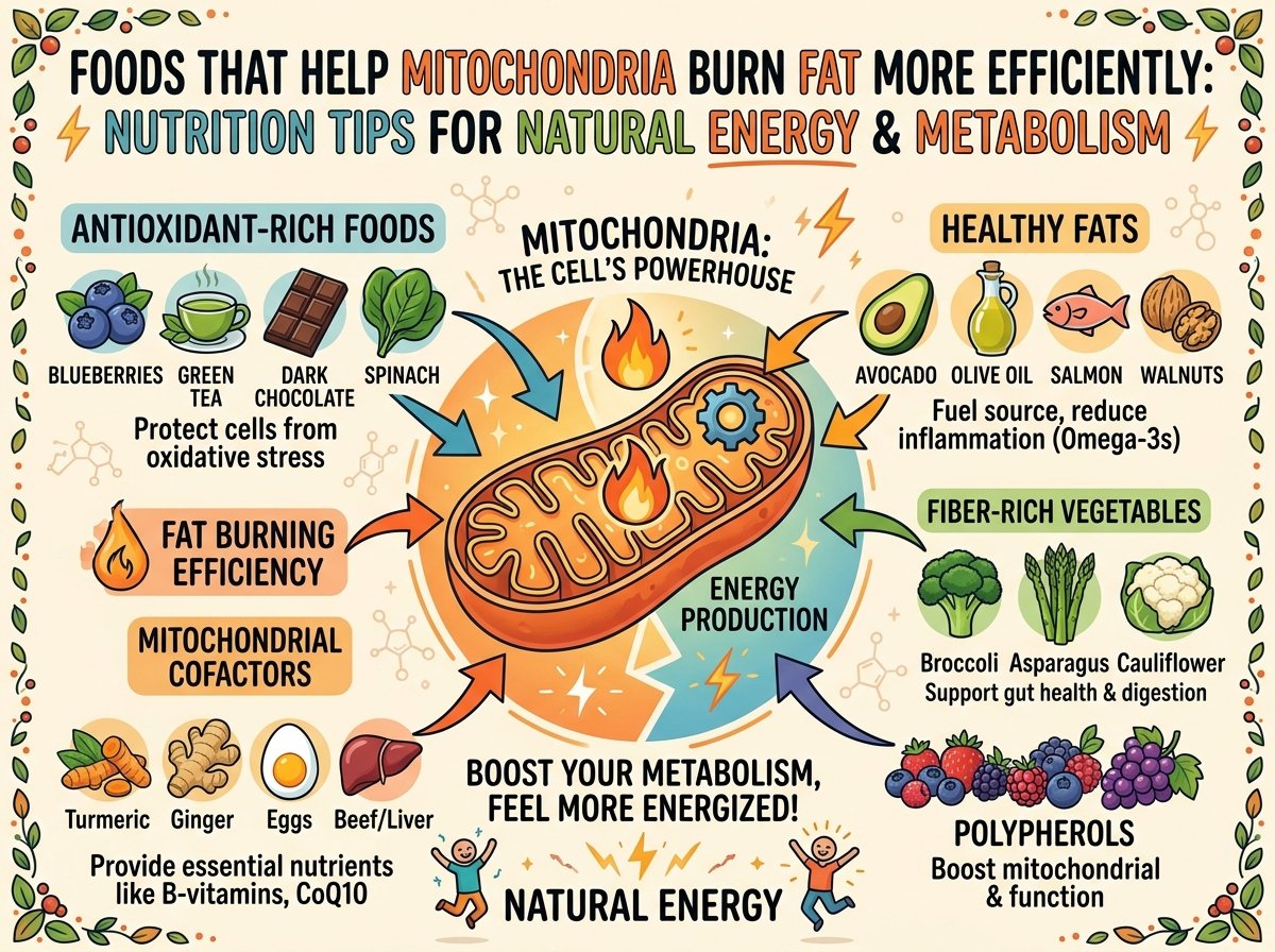 Foods That Help Mitochondria Burn Fat More Efficiently