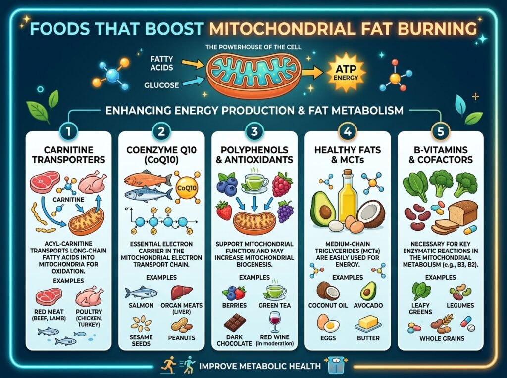 Foods That Help Mitochondria Burn Fat More Efficiently