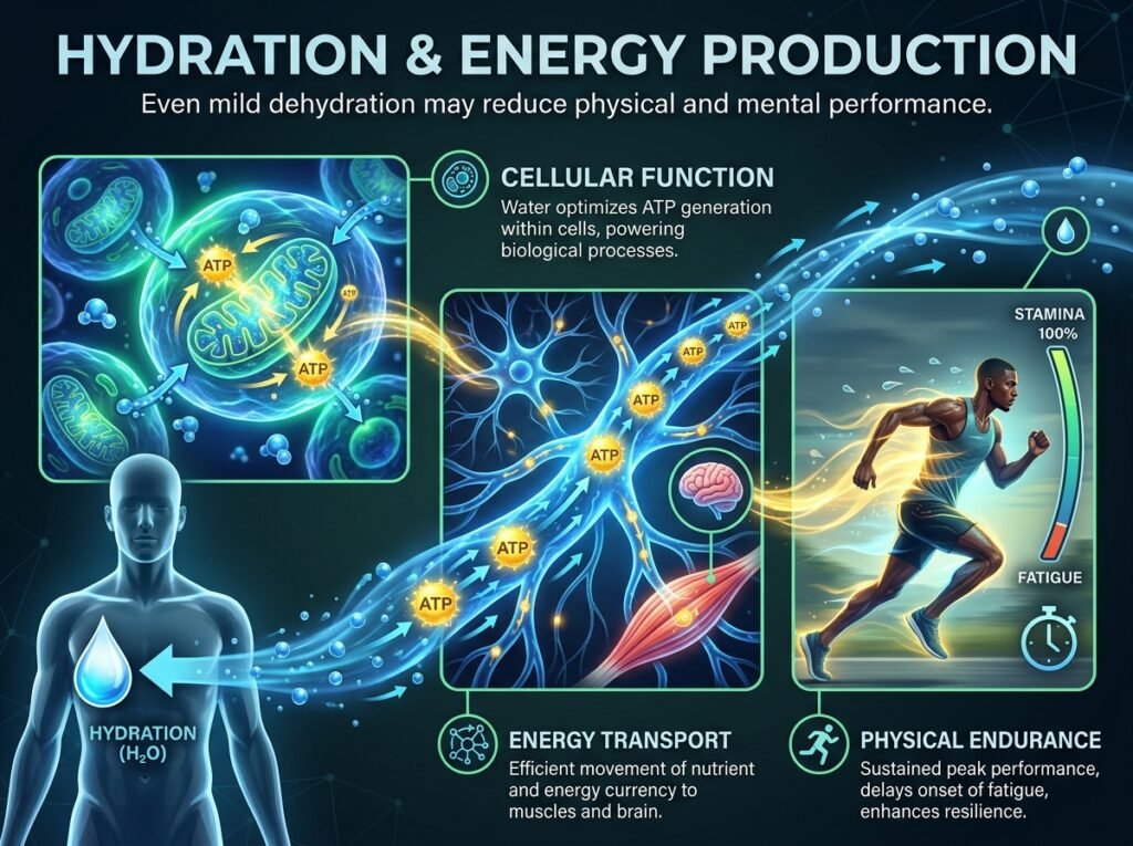 Hydration and Energy Production