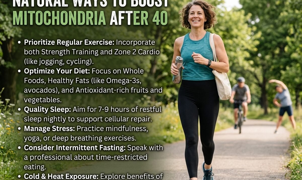 How to Improve Mitochondria After 40 Naturally: Healthy Aging Tips for Energy and Metabolism