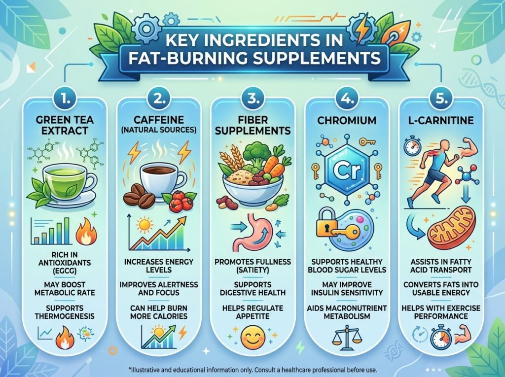 Key Ingredients in Fat-Burning Supplements