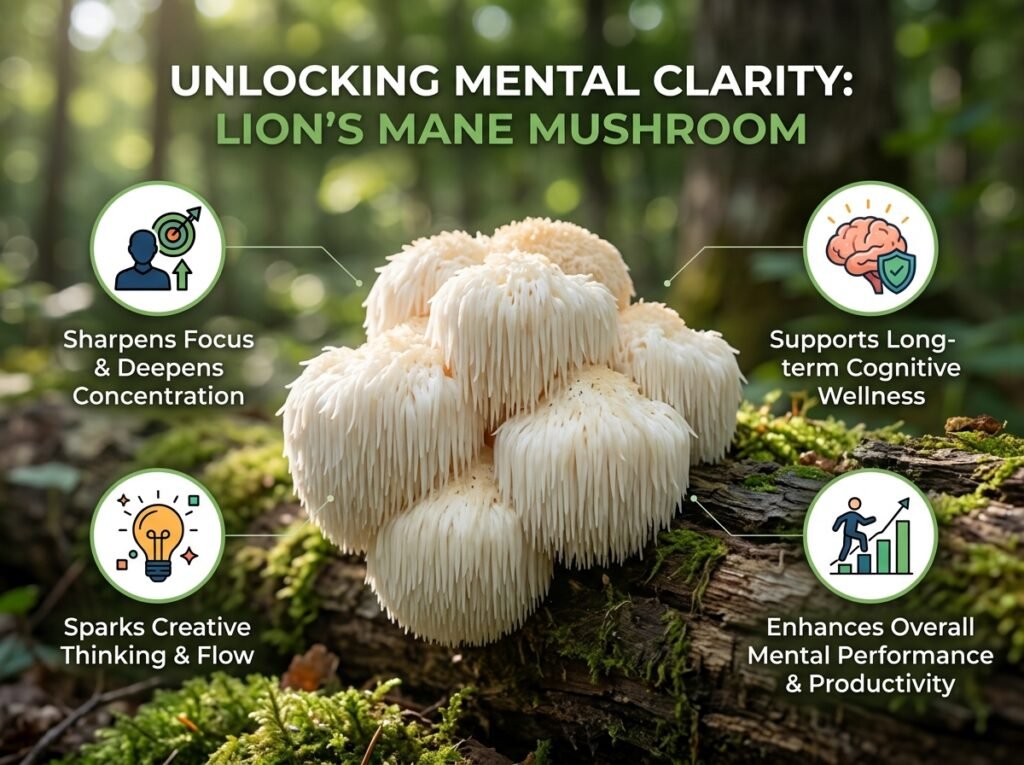 Lion’s Mane has become increasingly popular among people interested in mental clarity and productivity.