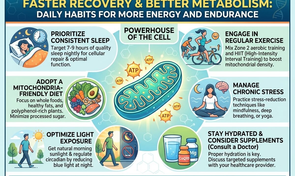 Mitochondria Support for Faster Recovery and Better Metabolism: Daily Habits for More Energy and Endurance