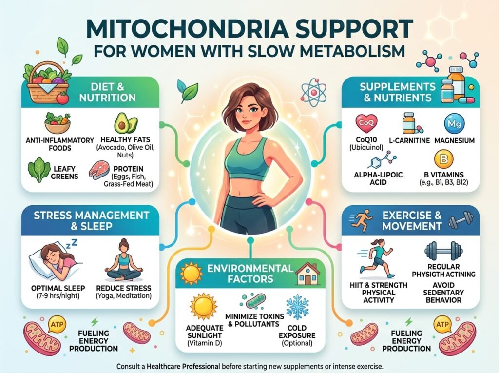 Mitochondria Support for Women with Slow Metabolism