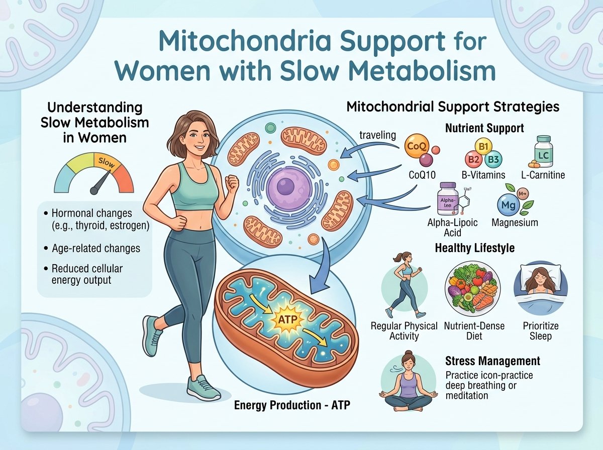 Mitochondria Support for Women with Slow Metabolism