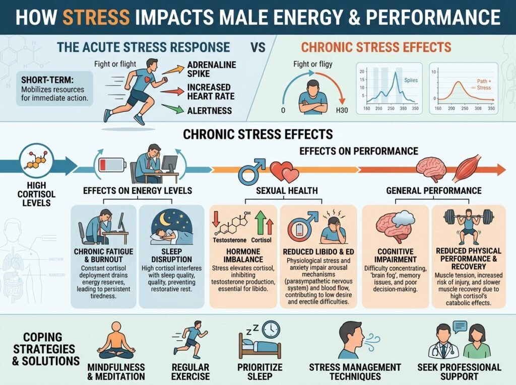 How Stress Affects Male Performance and Energy