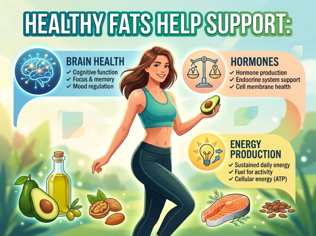 Healthy fats help support: