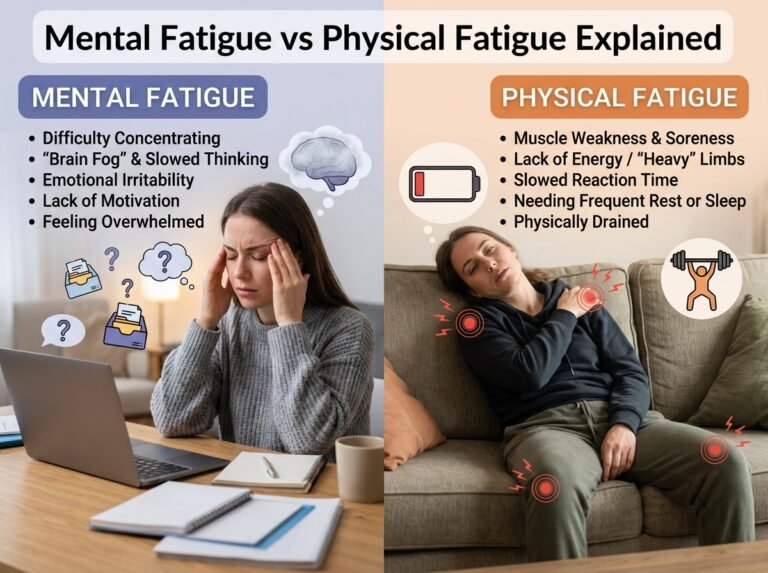 Mental Fatigue vs Physical Fatigue Explained