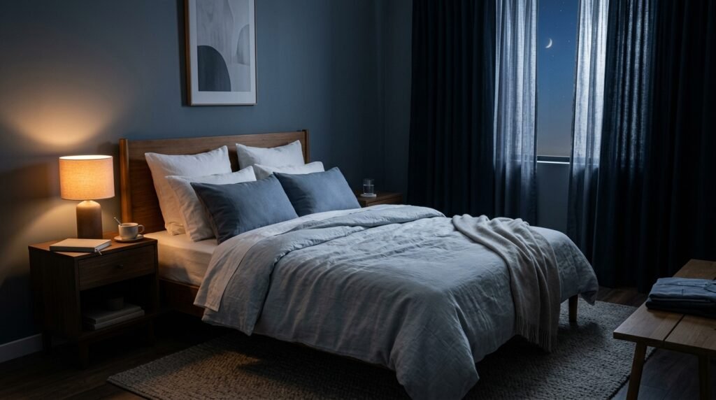 Helpful sleep habits include: